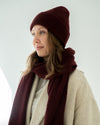 Merino Schal – Burgundy