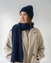 Merino Schal – Deep Blue