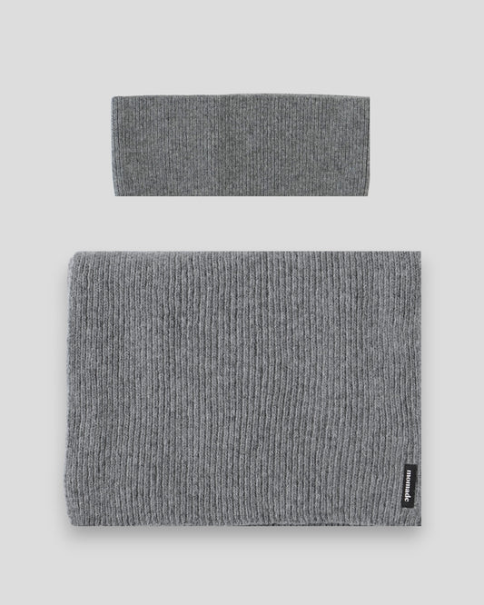 Set aus Stirnband und Schal - Cloud Grey