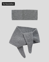 Set aus Stirnband und Mini Scarf - Cloud Grey