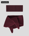 Set aus Stirnband und Mini Scarf - Burgundy