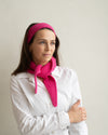 Set aus Stirnband und Mini Scarf – Bright Pink