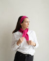 Set aus Stirnband und Mini Scarf – Bright Pink