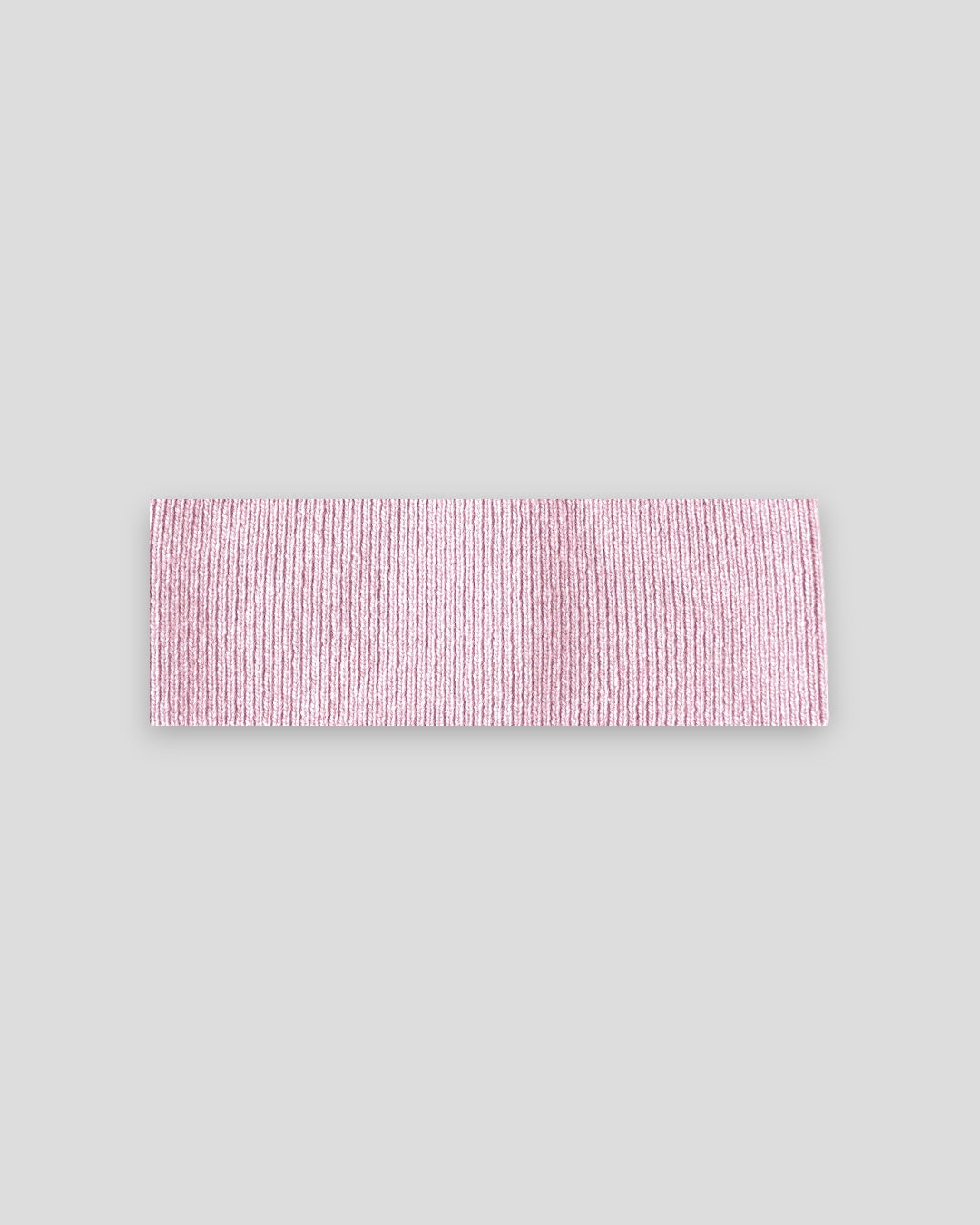 frontansicht eines haarbands in pink aus merinowolle