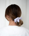 Scrunchie lila karo