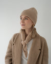 Set aus Mütze und Mini Scarf – Light Sand