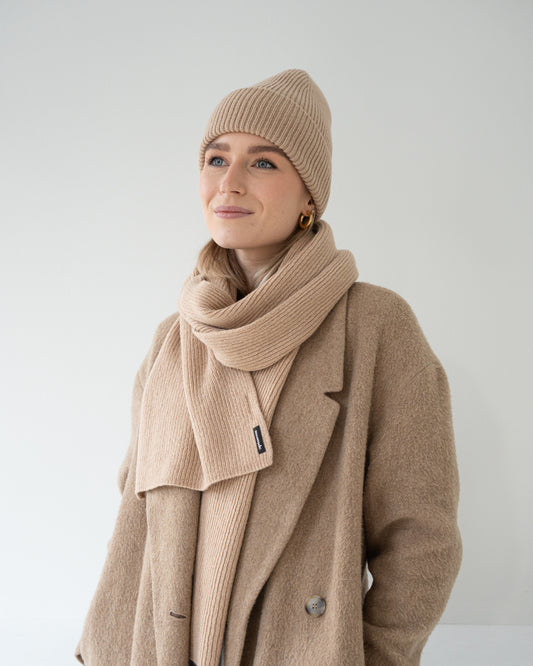 Merino Schal – Light Sand