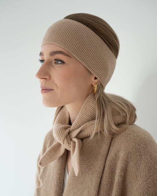 Merino Mini Scarf – Light Sand