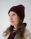 Merino Mütze – Burgundy