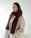 Set aus Stirnband und Schal - Burgundy