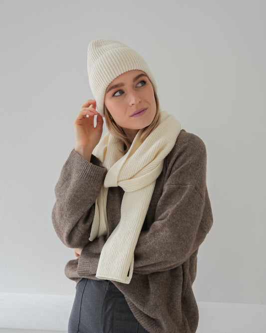 Set aus Mütze und Schal - Snow White