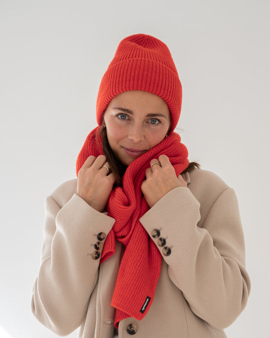 Merino Schal - Golden Orange