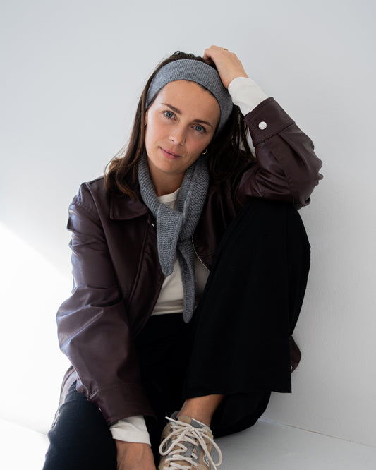 Merino Stirnband – Cloud Grey