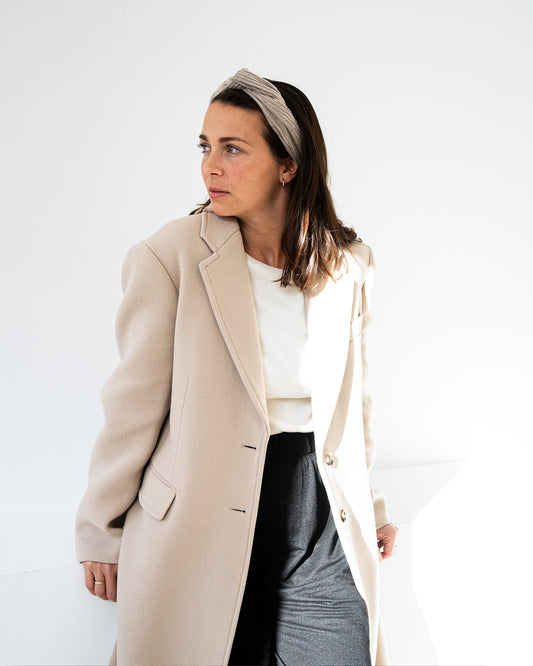 Drahthaarband Cord – Beige