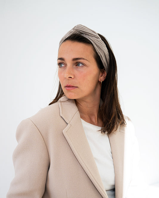 Drahthaarband Cord – Beige