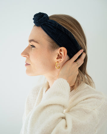 Drahthaarband Cord – Ink Blue