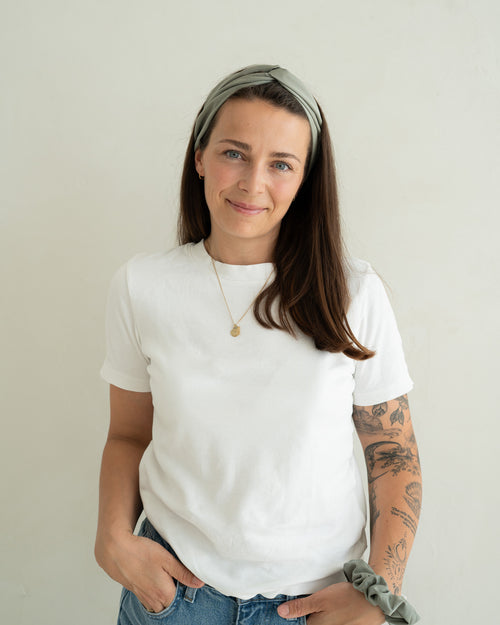 Set aus Drahthaarband und Scrunchie – Sage