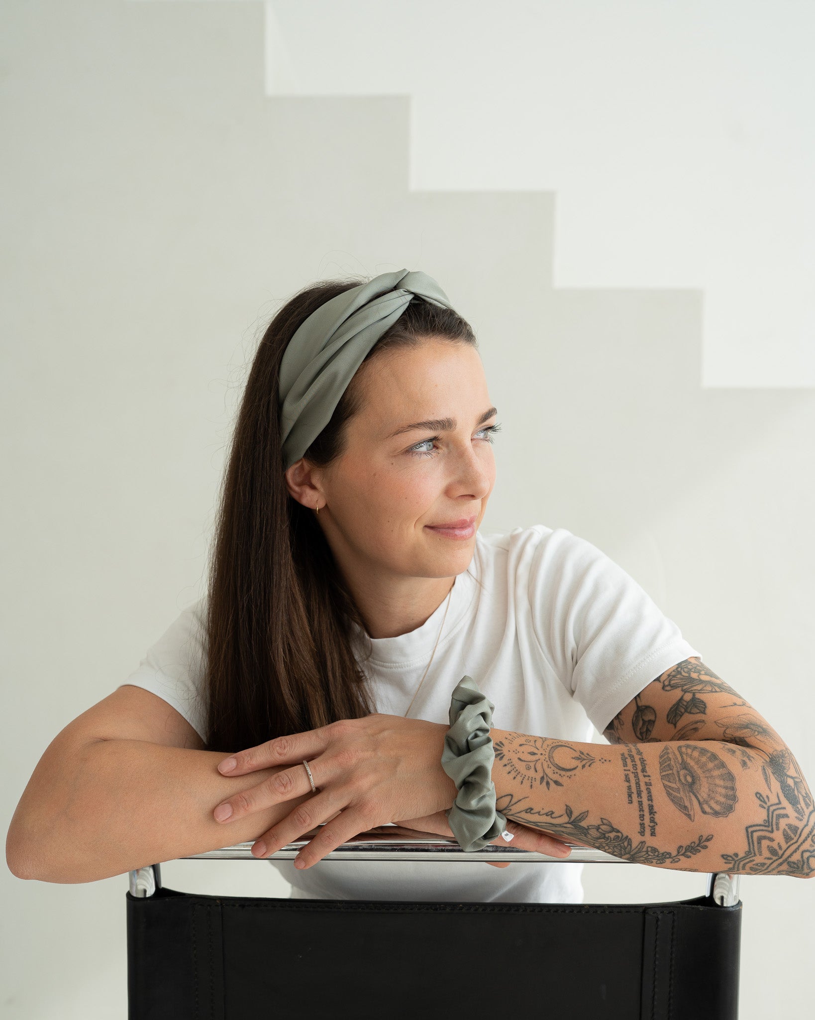 Scrunchie Satin – Sage
