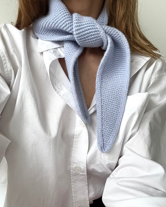 Mini Scarf – Silver Blue