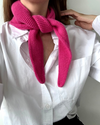 Merino Mini Scarf – Bright Pink