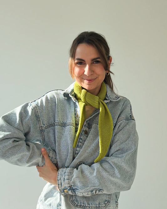 Merino Mini Scarf – Moss Green