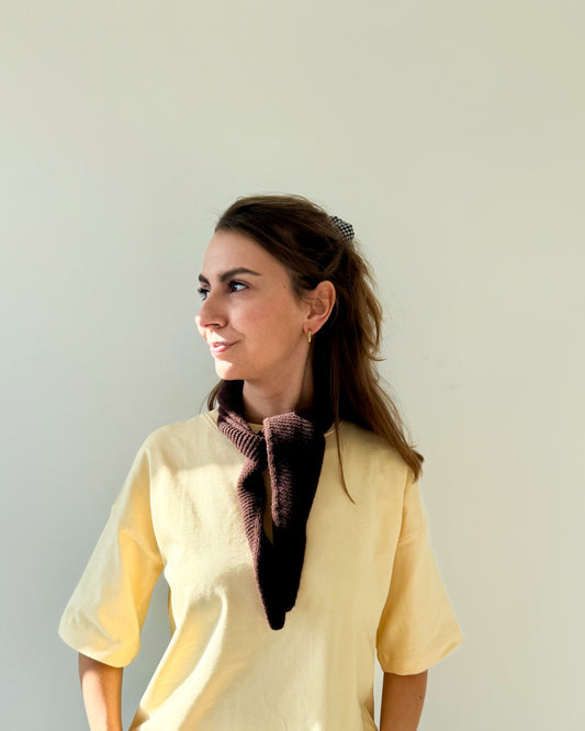 Merino Mini Scarf – Mocha