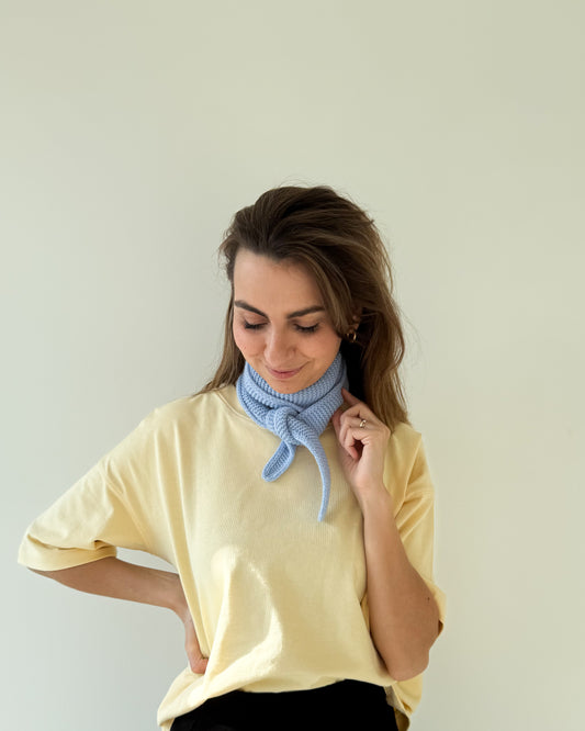 Merino Mini Scarf – Sky Blue