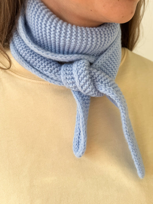 Merino Mini Scarf – Sky Blue