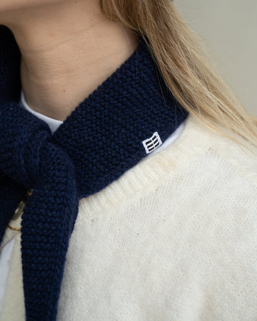 Merino Mini Scarf – Deep Blue