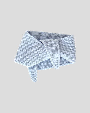 Merino Mini Scarf – Silver Blue