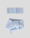Set aus Stirnband und Mini Scarf – Silver Blue