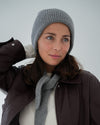 Set aus Mütze und Mini Scarf - Cloud Grey