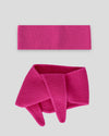 Set aus Stirnband und Mini Scarf – Bright Pink