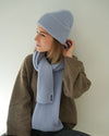 Merino Mütze – Silver Blue