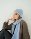 Merino Mütze – Silver Blue