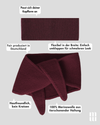 Set aus Stirnband und Mini Scarf - Burgundy