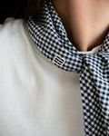 Triangle Scarf Checkered – Navy