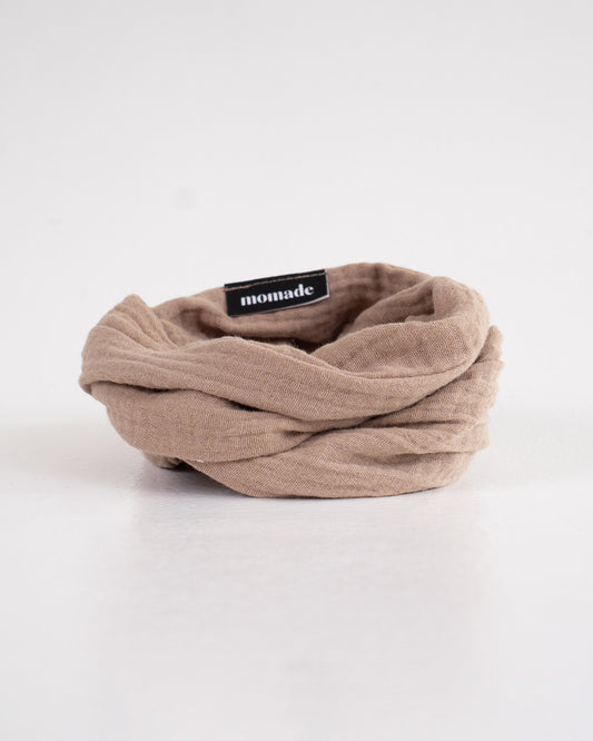 Drahthaarband Musselin – Beige
