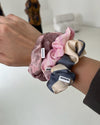 Zero Waste Scrunchie - rosa zebra